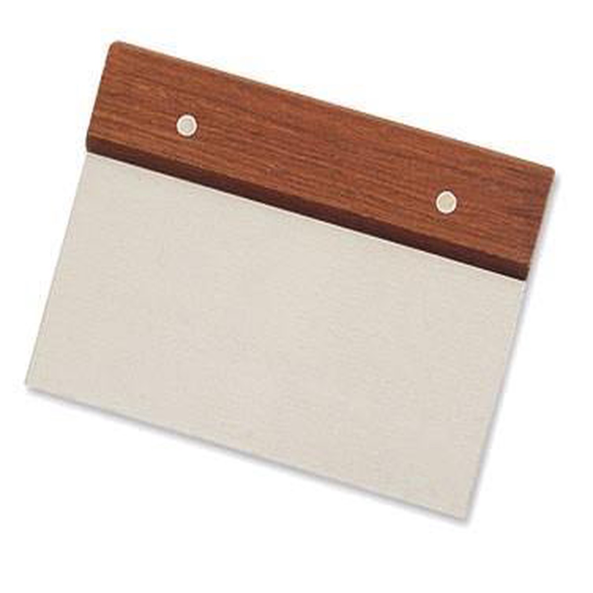 Alegacy 183 Stainless Steel Dough Scraper With Hardwood Handle 5″ x 7″