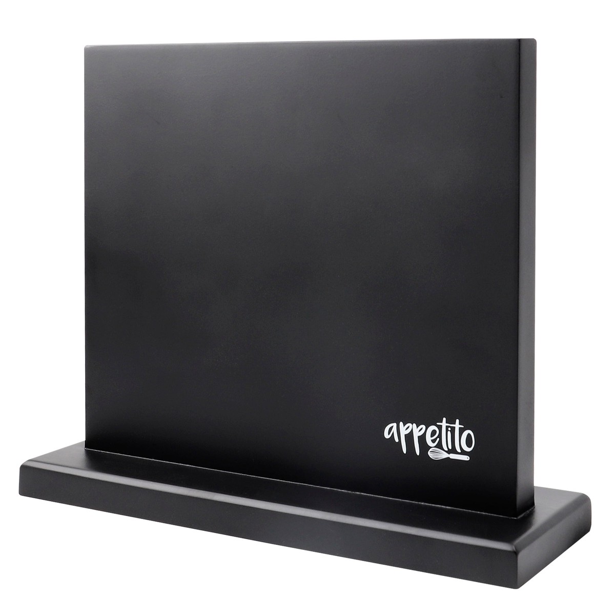 Appetito Double Sided Magnetic Knife Block – Matte Black