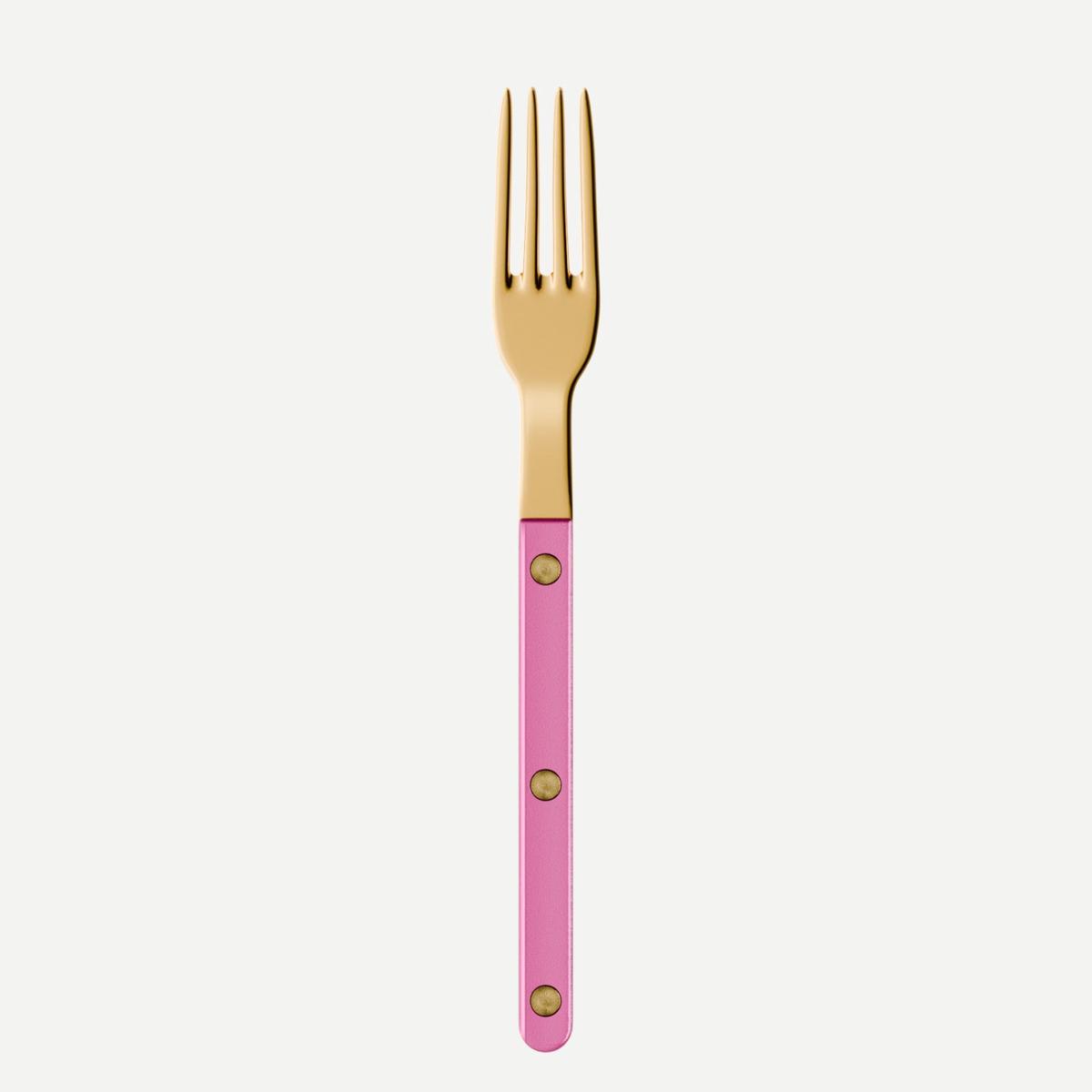 Bistrot Gold color Pearly, Pink – Small fork