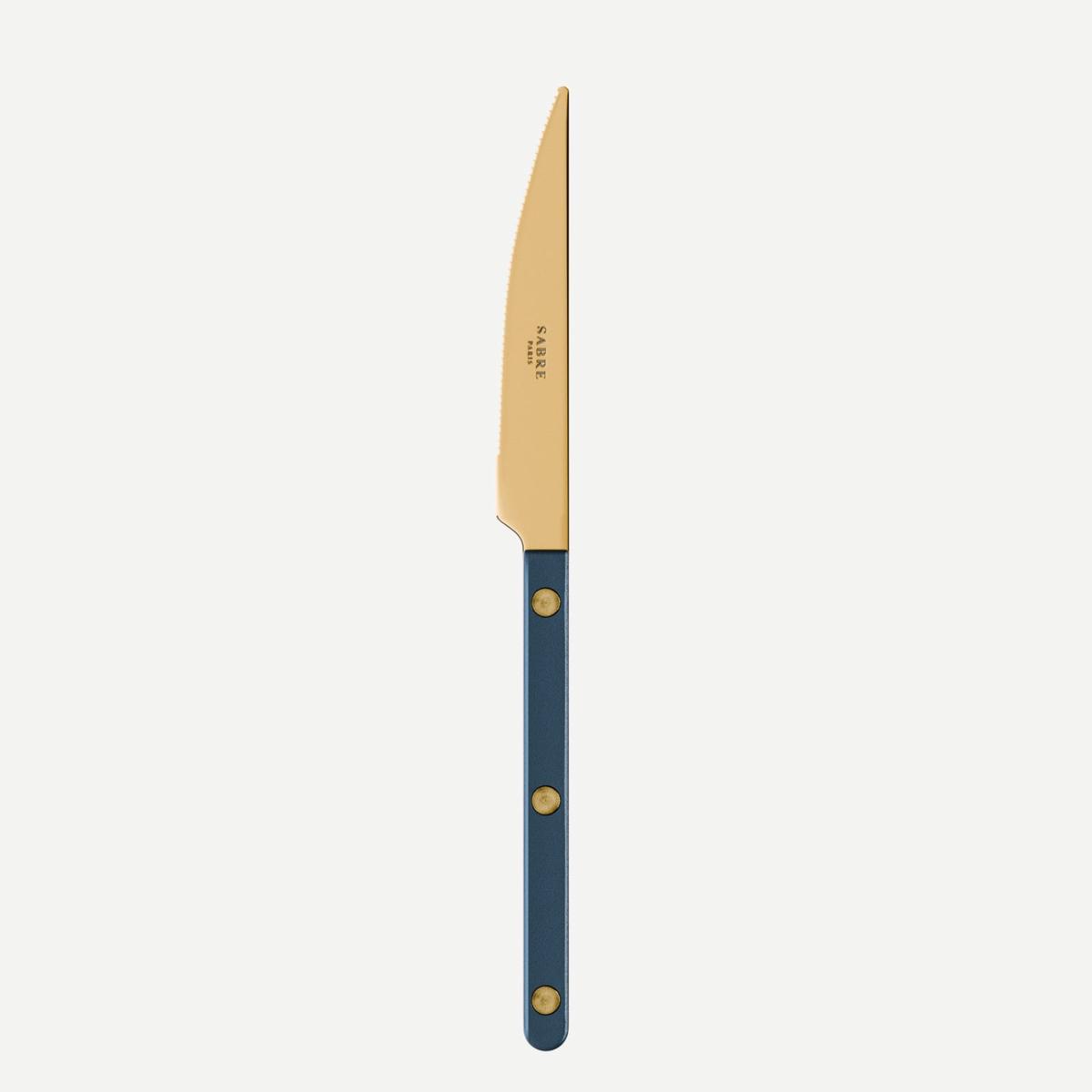 Bistrot Gold color Pearly, Steel blue – Dessert knife