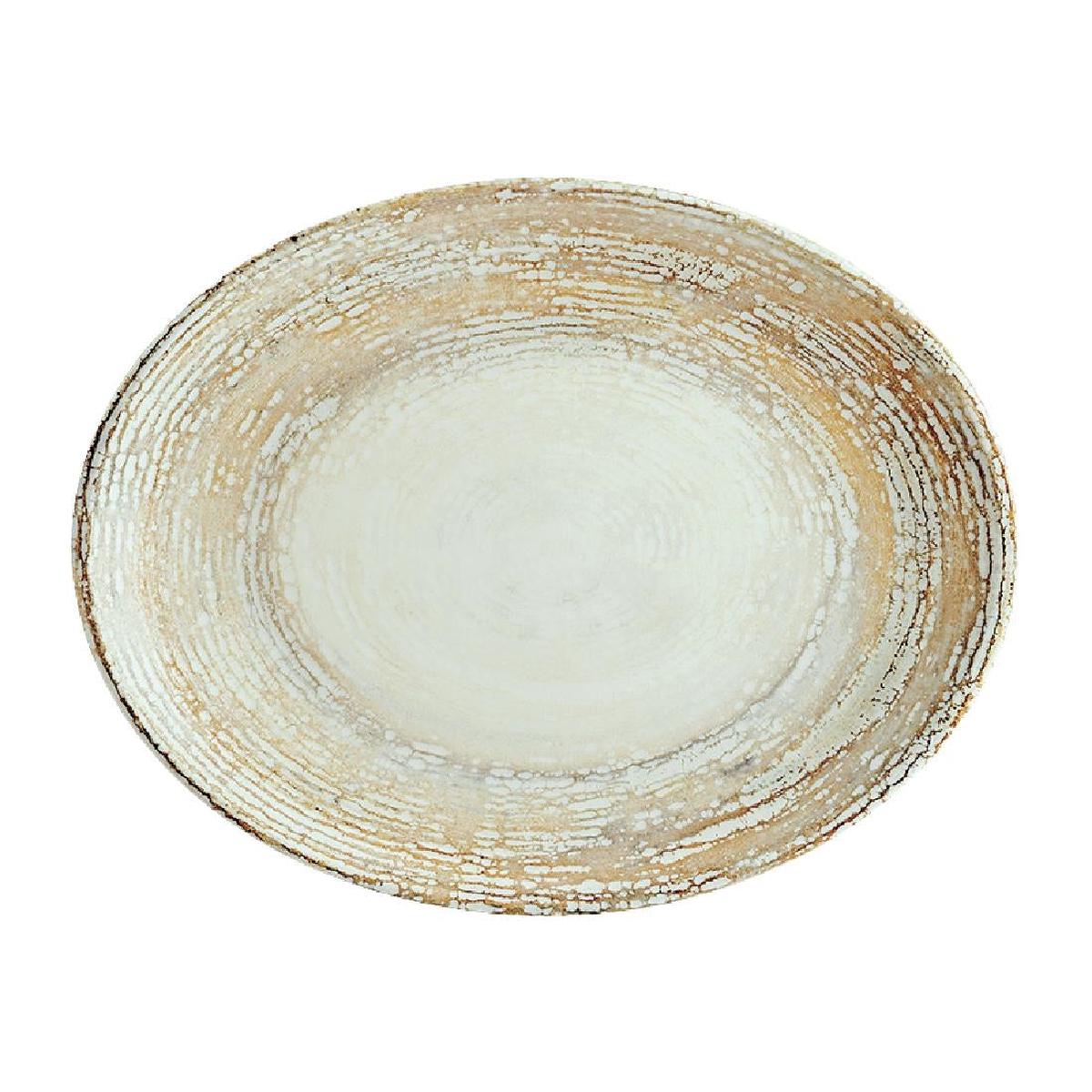 Bonna Patera Oval Coupe Platters 360 x 280mm (6 Pack) (360 x 280mm | Pack of 6) PAS-FL055