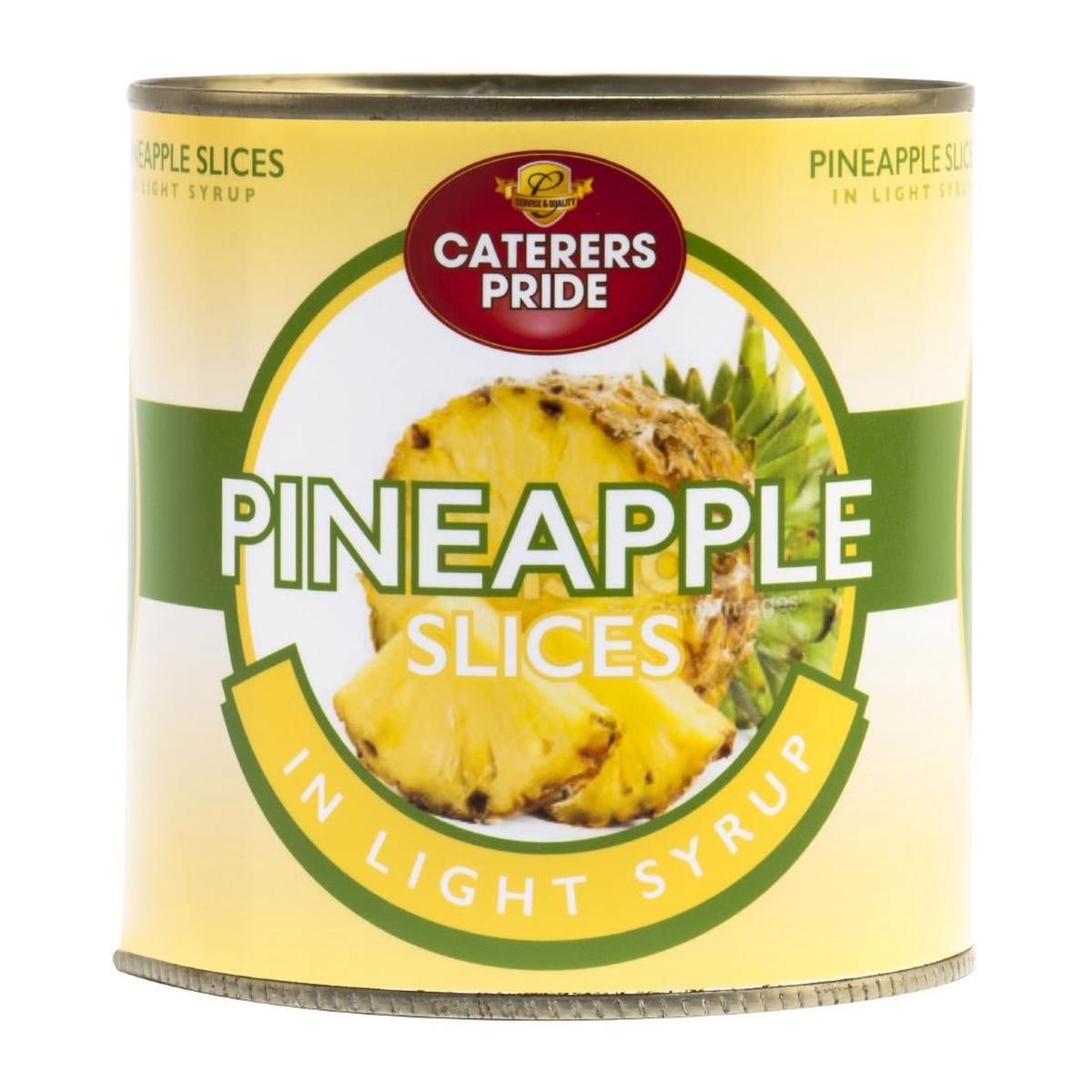 Caterers Pride Pineapple Slices in Light Syrup 8 Count 822g (Pack of 6) – HW342