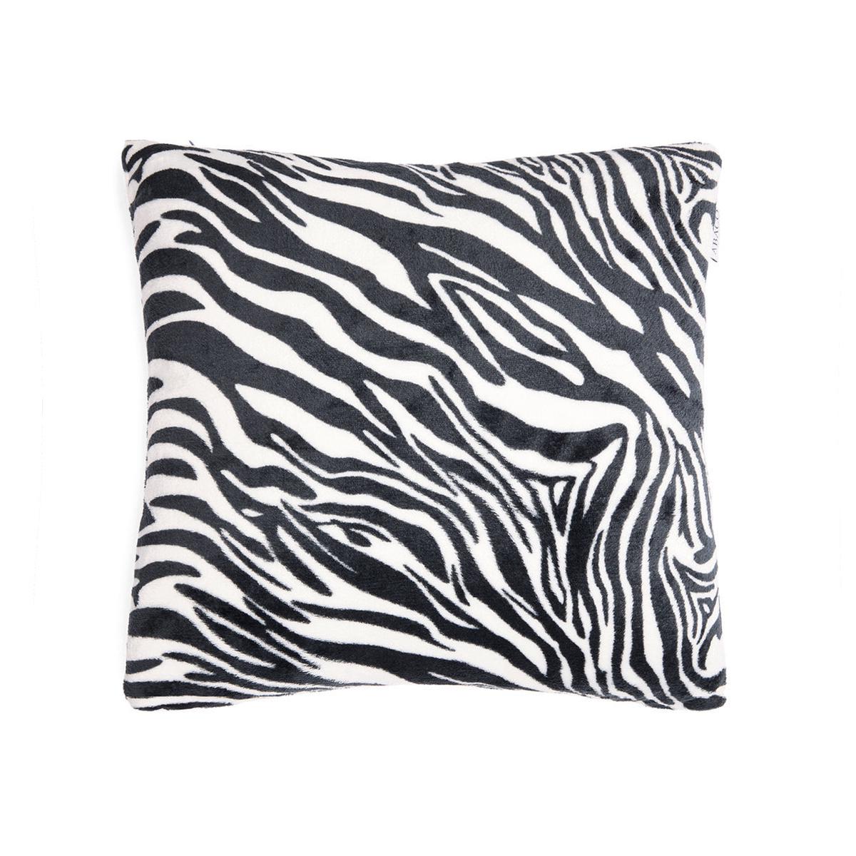 Cushion polyester – Wild stripe Black / White – 45 x 45 cm