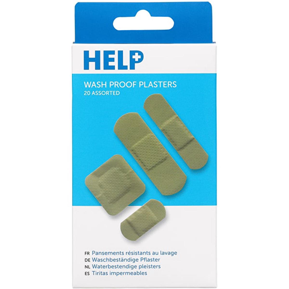 Help Washproof Plaster, 20pcs, Brown