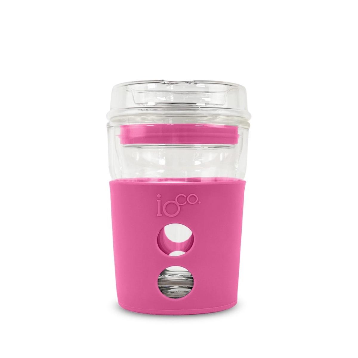 Ioco Glass Travel Mug 8oz – Bossy Pink