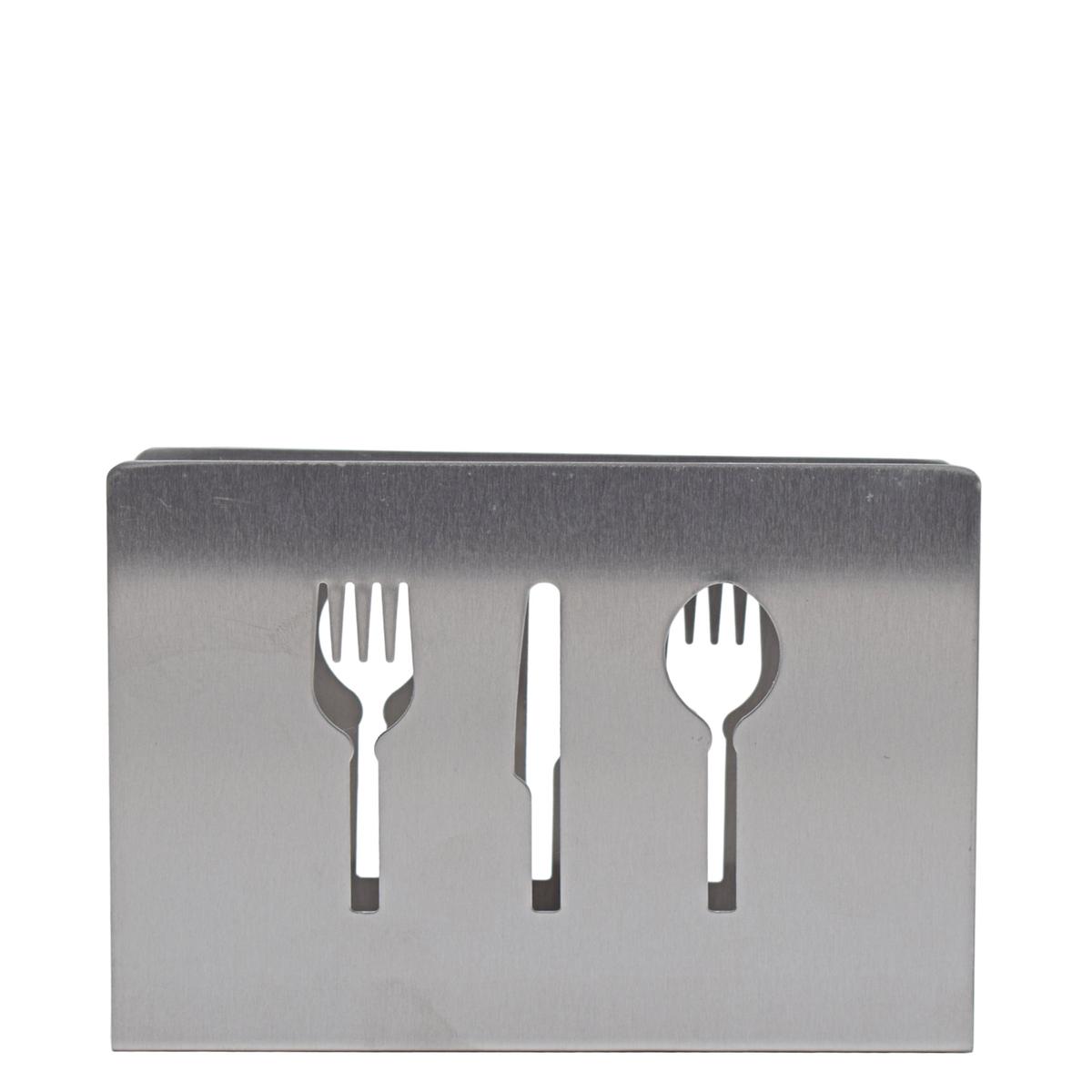 Kitchen Life Stainless Steel Napkin Holder – Silver