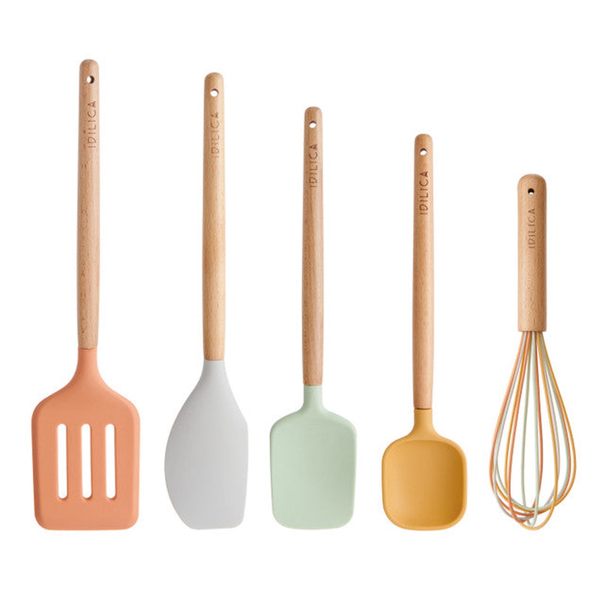 Kitchencraft Idilica Silicone Tool Set, Set Of 5
