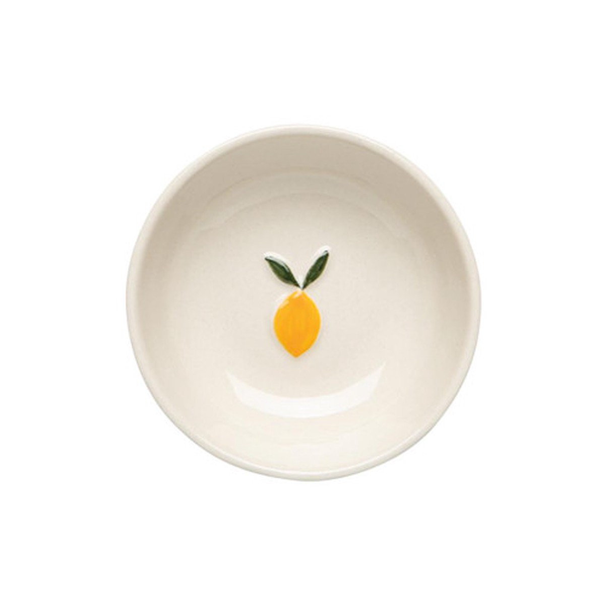 Lemon Embossed Pinch Bowl -Stoneware, 3-in