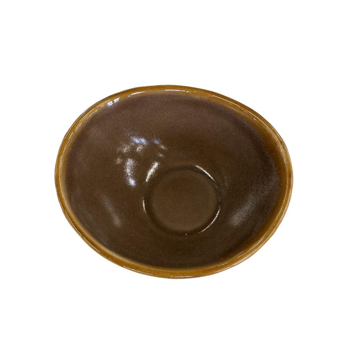 Nella PI10045M 5.5″ Stoneware Round Serving Bowl – Mocha