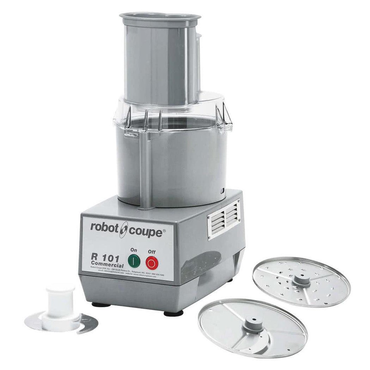 Robot Coupe R101P 2 Qt. Grey Composite Bowl Single Speed Combination Processor – 0.75 Hp / 120V