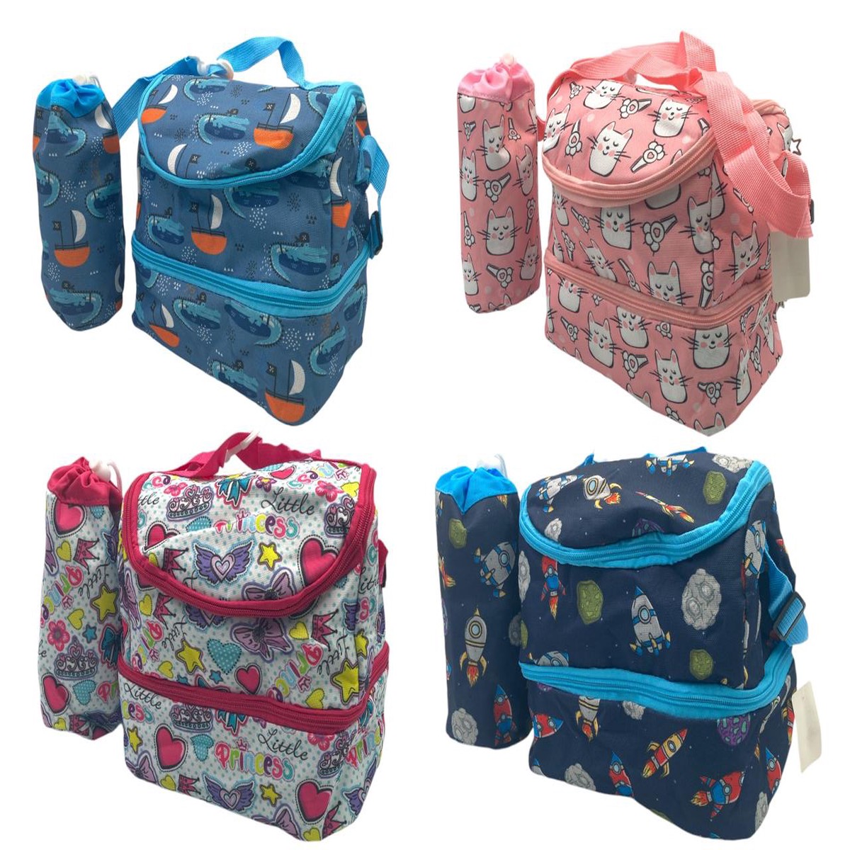 Set Bottle Bag and Cooler Bag 2 Compartments