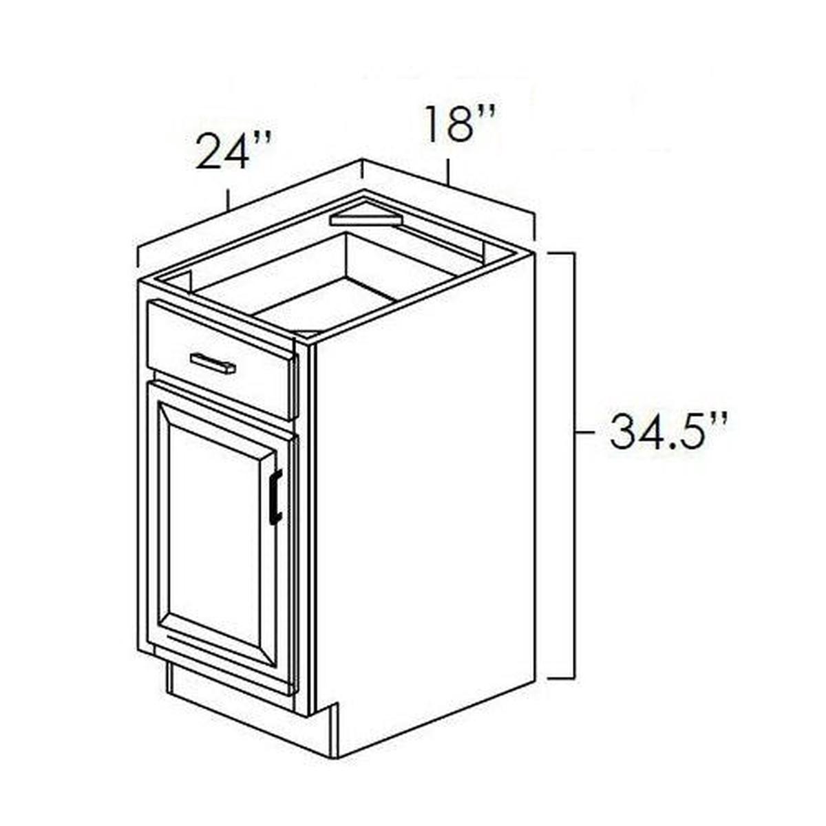 Shaker Ivy 18″ Base Cabinet