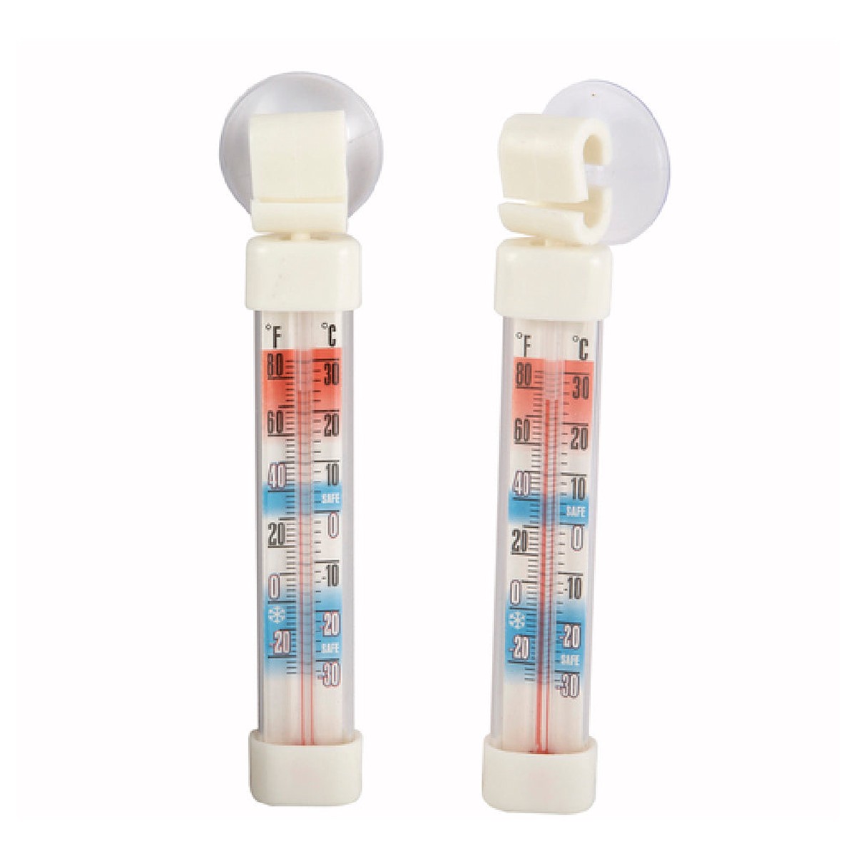 Winco TMT-RF1 Tube Style Refrigerator/Freezer Thermometer with Suction Cup