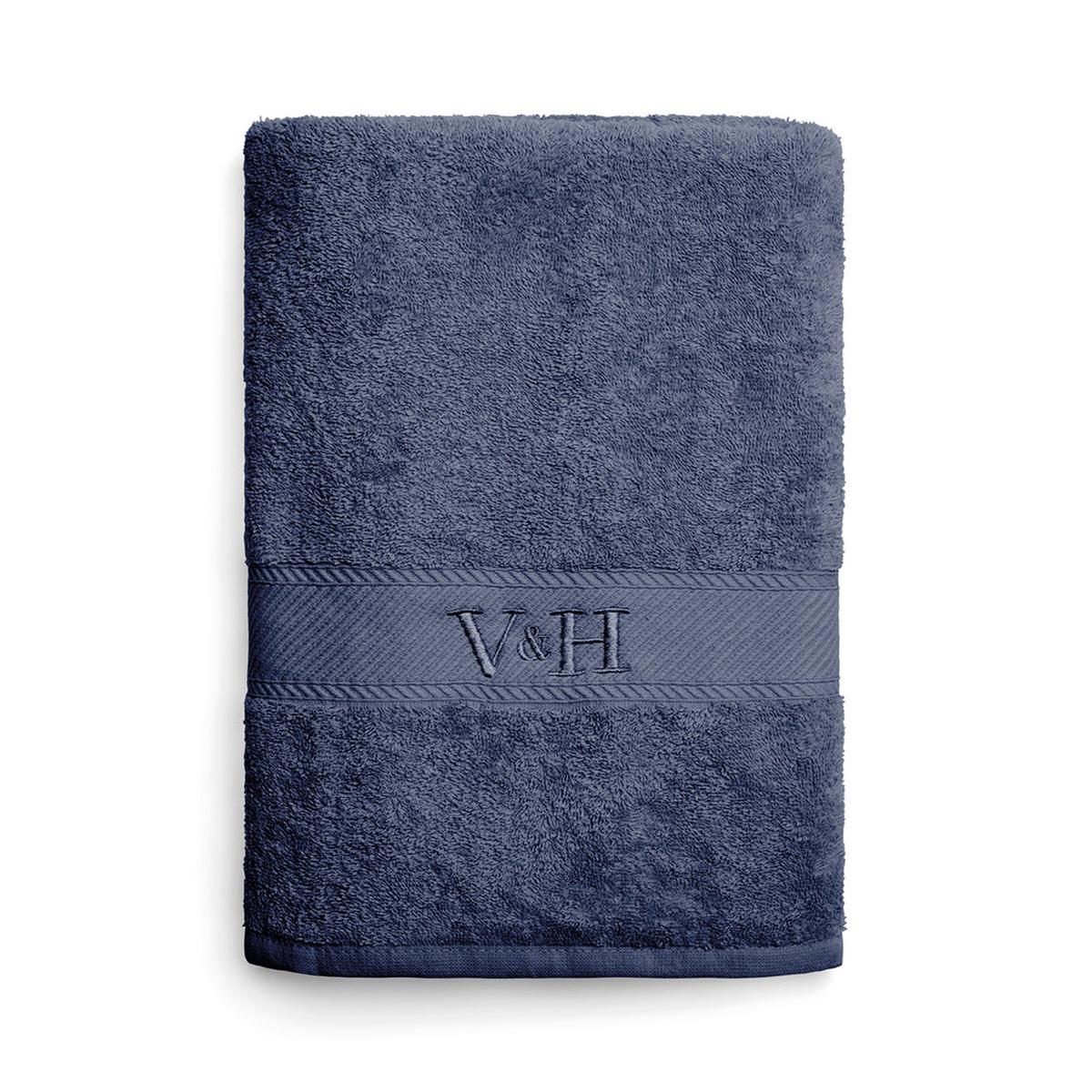 Bath towel combed cotton – Nuage – 100 x 150 cm – Blue grey