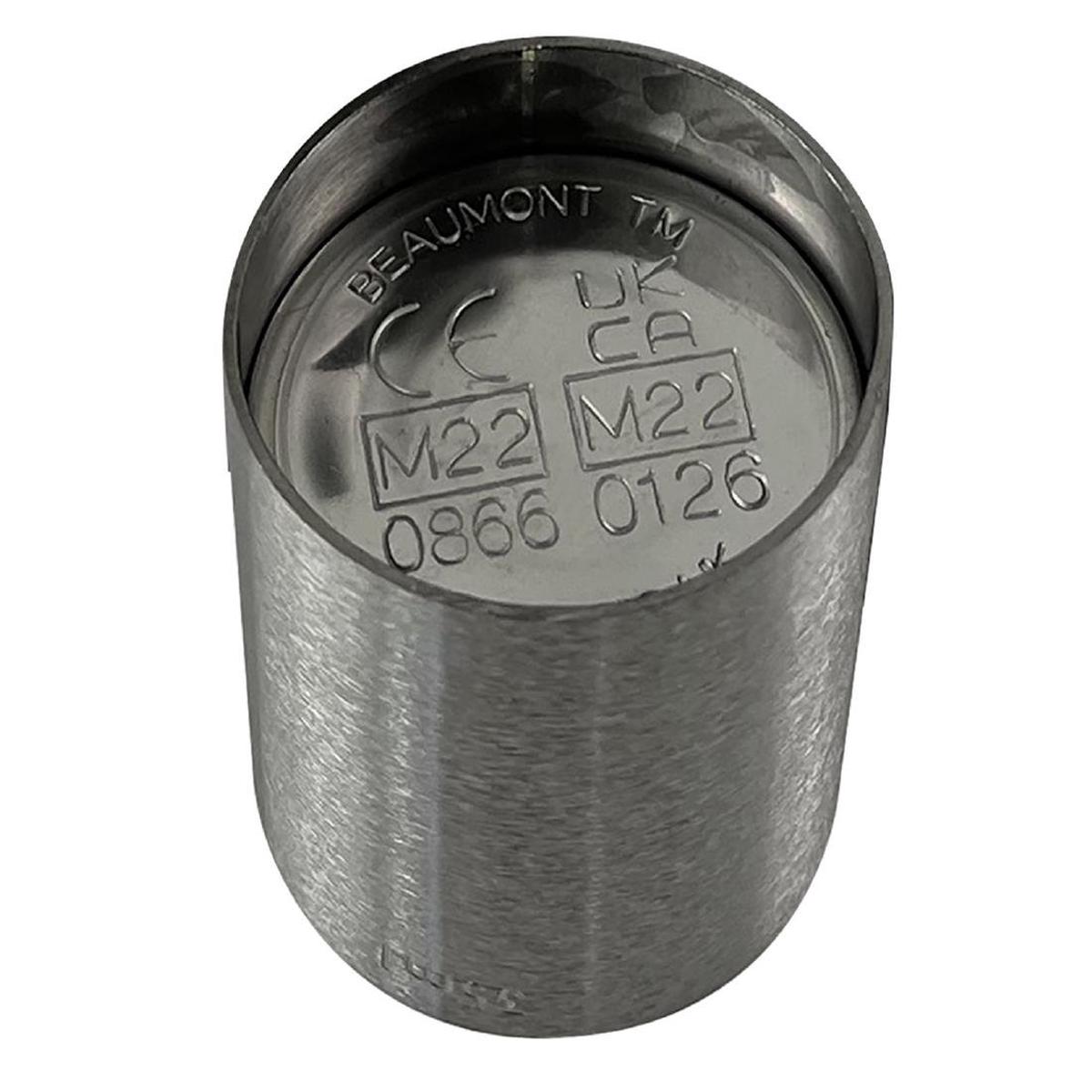 Beaumont Stainless Steel Thimble Measure CE Marked 35.5ml – CZ356