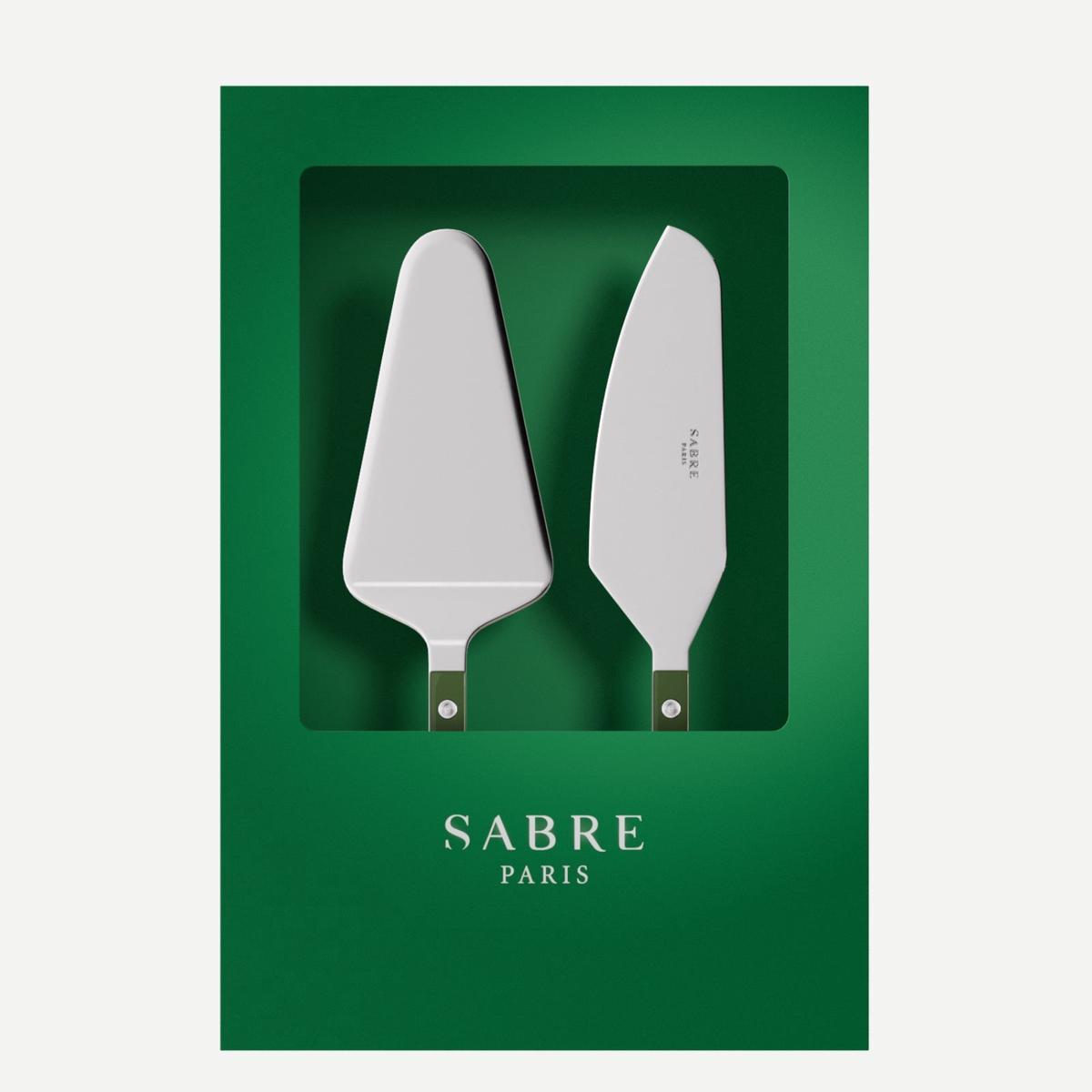 Bistrot Solid, Green – Box of 2 tart servers