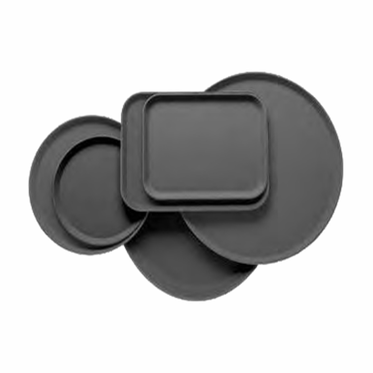 Cambro 1216CT110 Camtread “Rectangular” Serving Tray, Black Satin, NSF
