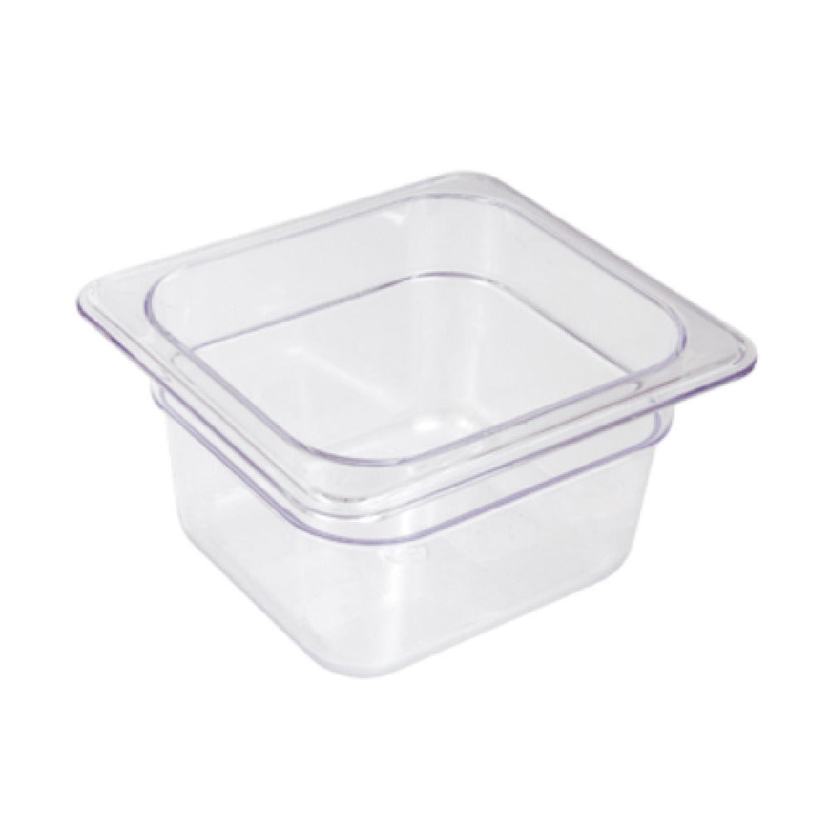 Crestware FP64 6.25 Inch Polycarbonate Food Pan Clear with Break Resistant