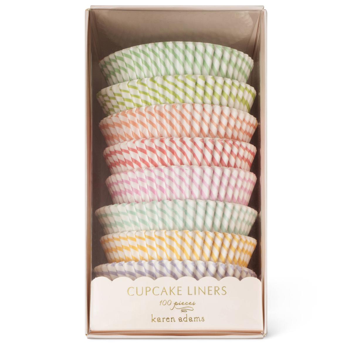 CUPCAKE LINERS: ROUND BOLD STRIPE