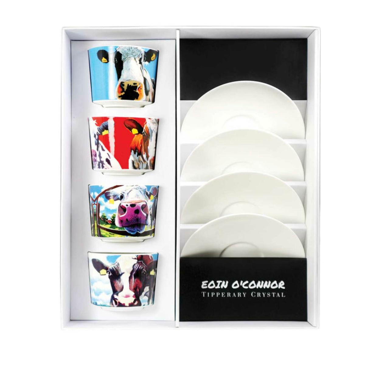 Eoin O’Connor Set Of 4 Cappuccino Cups