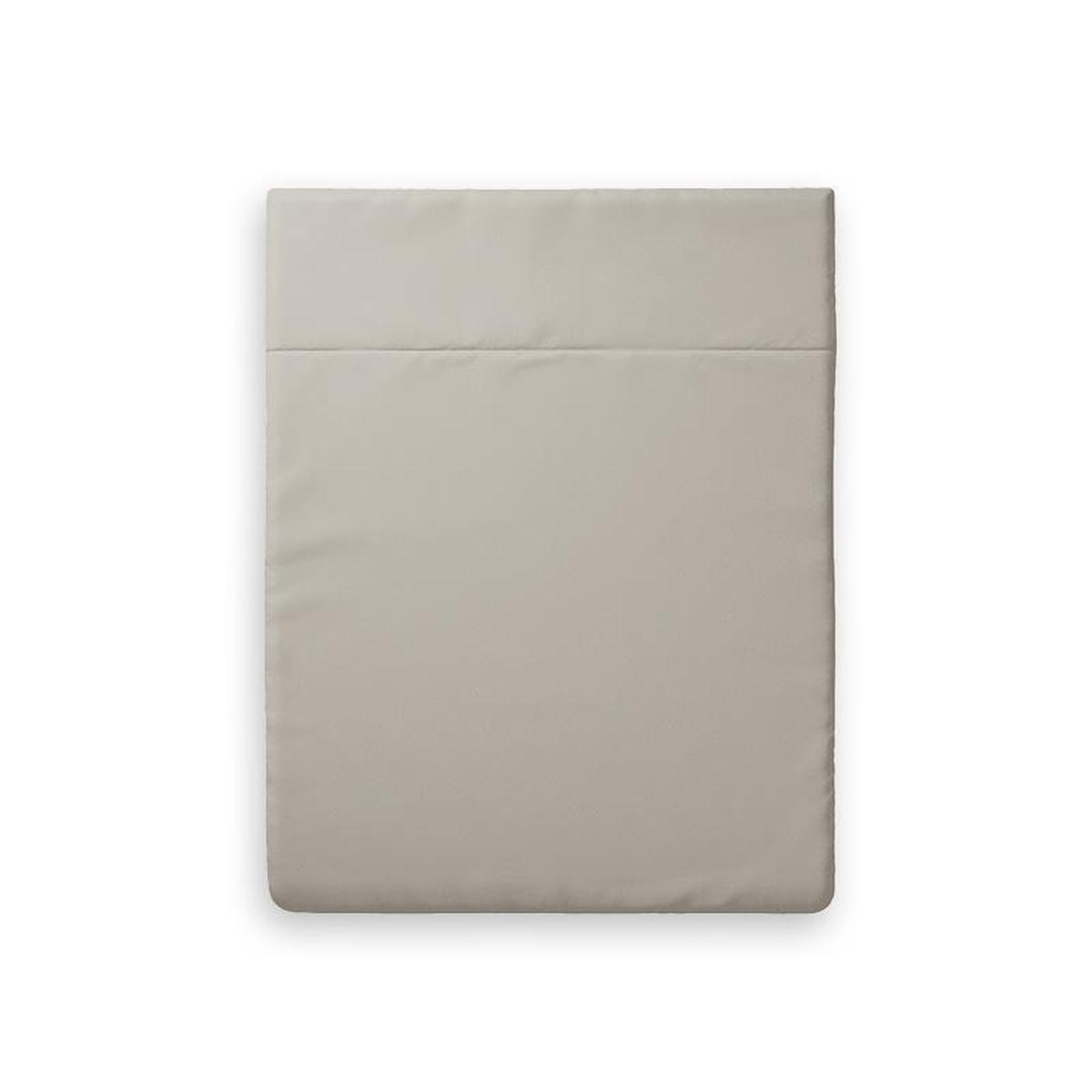Flat sheet cotton satin Uni Beige – 240 x 300 cm