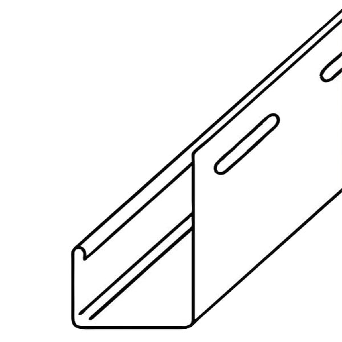 KP Vinyl 1/2″ J-Channel 01 White