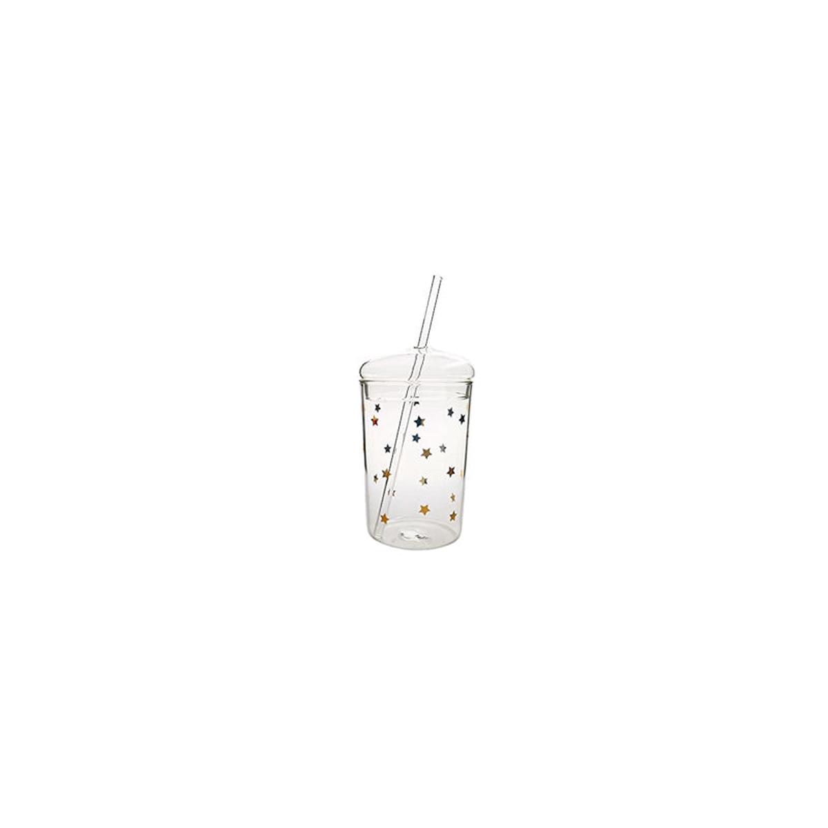 Measuring Cup With Straw -Clear