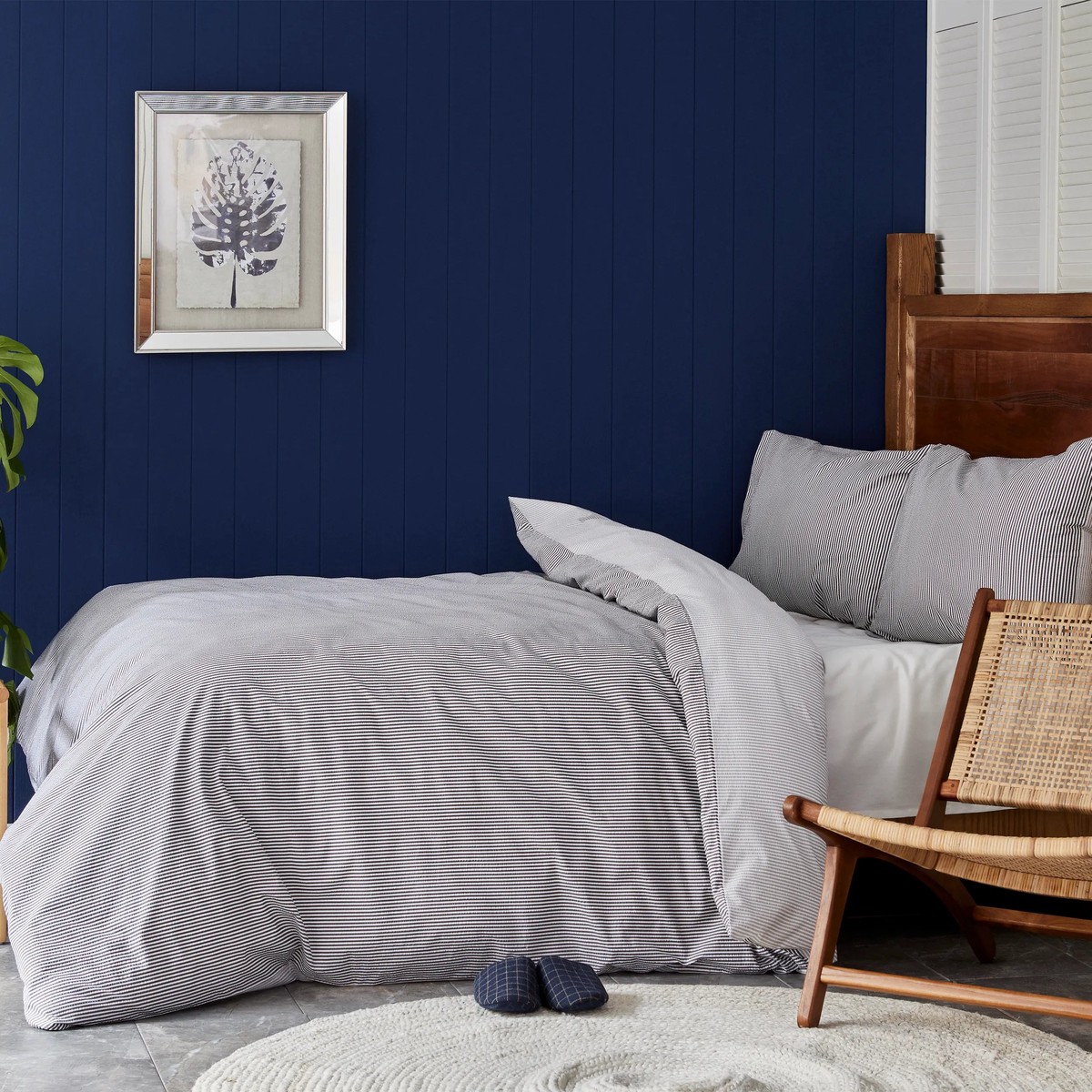 Nautica Home Darya 100% Turkish Cotton Duvet Cover Set, Double, 200cmx200cm, Grey