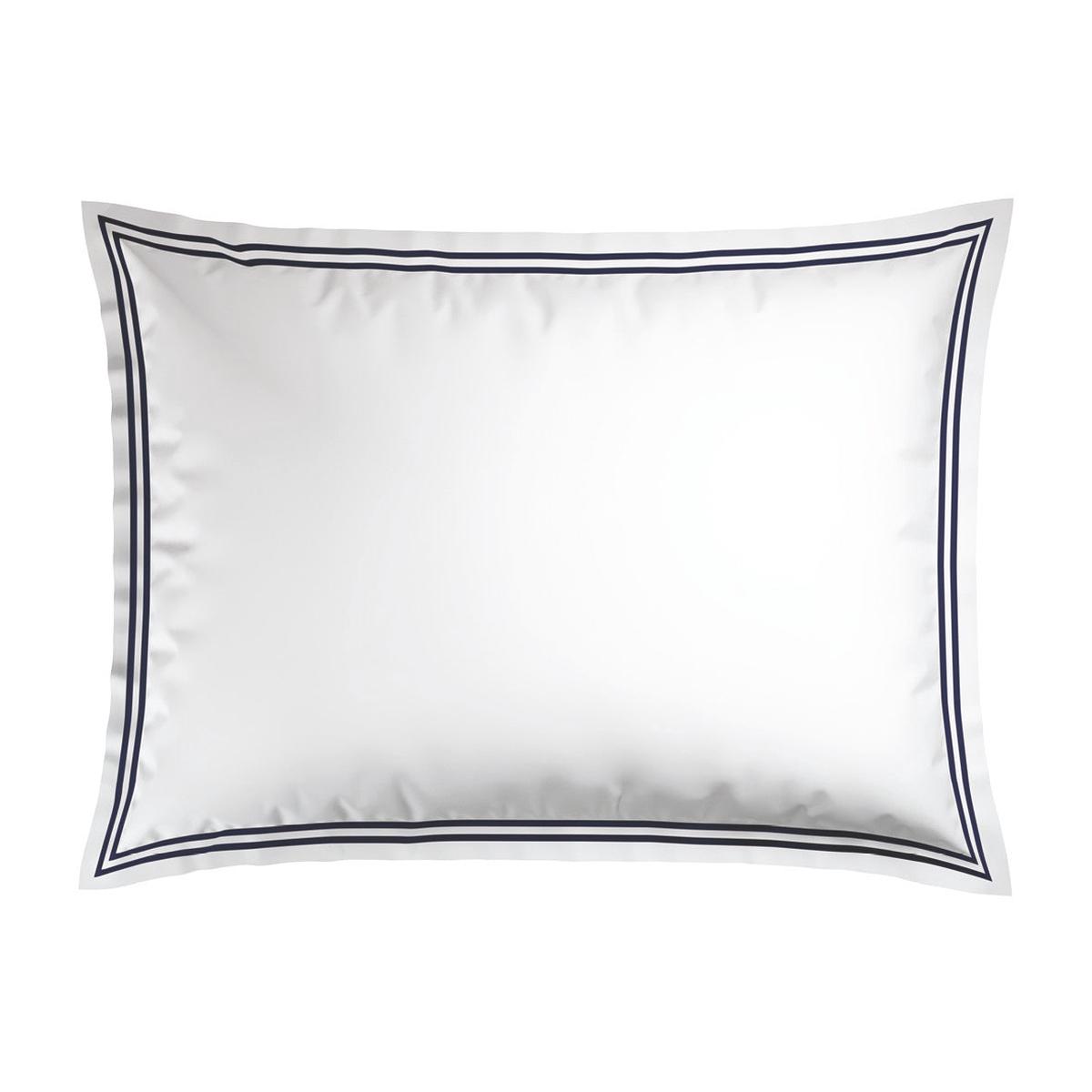 Pillowcase(s) cotton satin – Biarritz Dark blue / White – 2 x (50 x 70 cm)