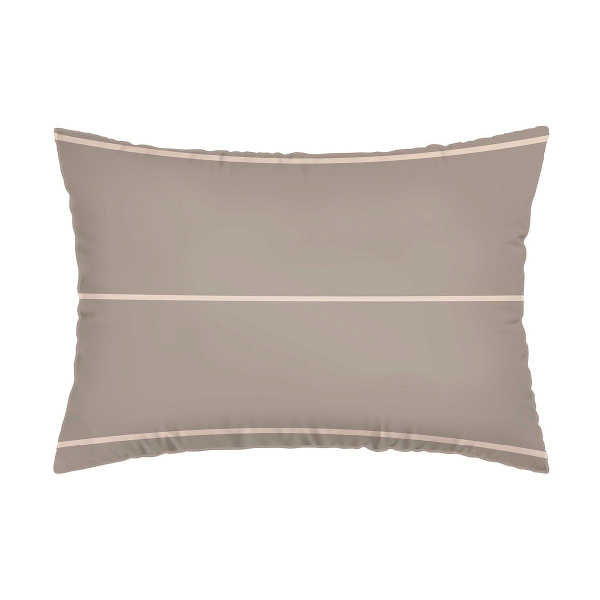 Pillowcase(s) cotton satin – Margaux Taupe – 2 x (50 x 70 cm)