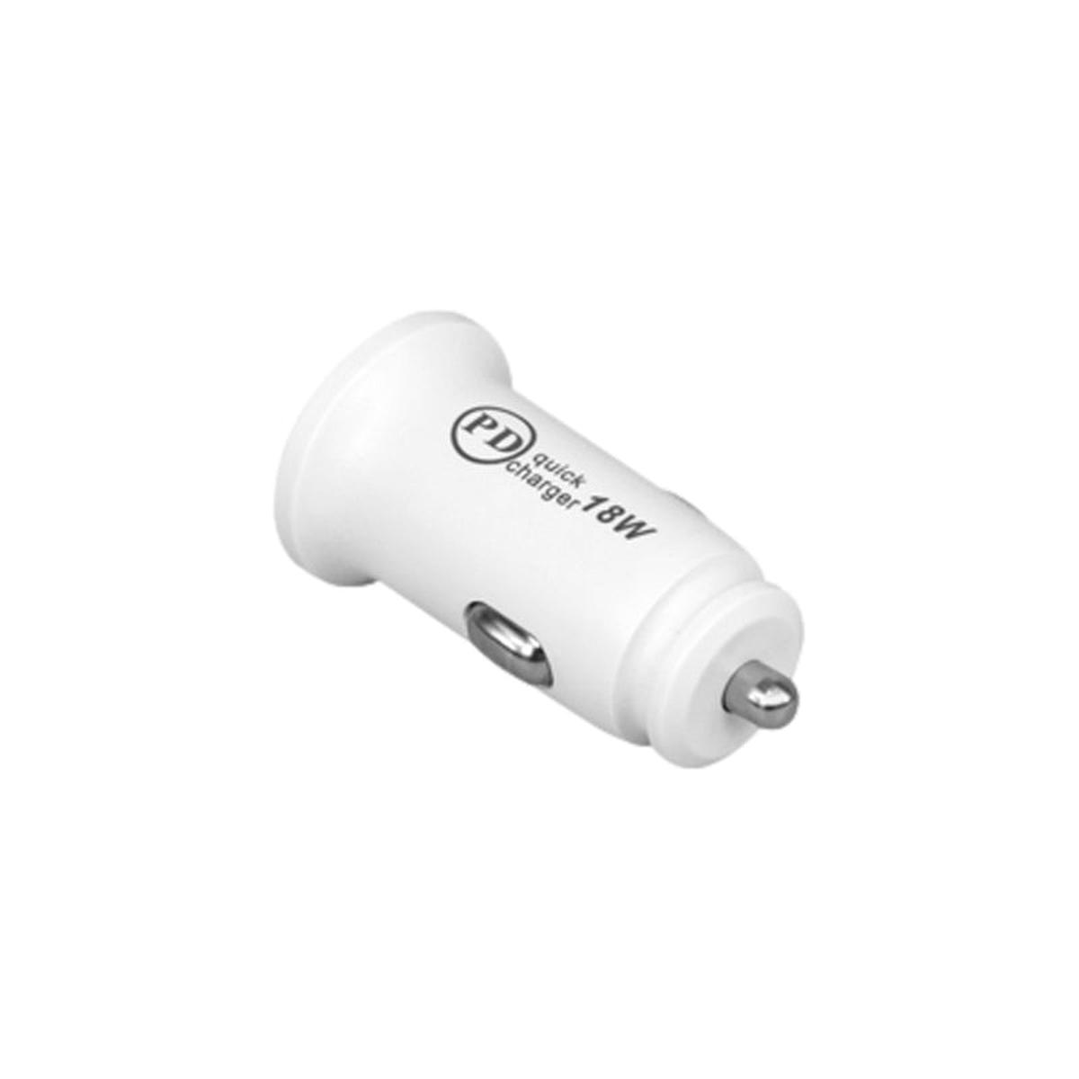 Power Delivery Fast Charge Usb-C Car Charger 3Amp – White
