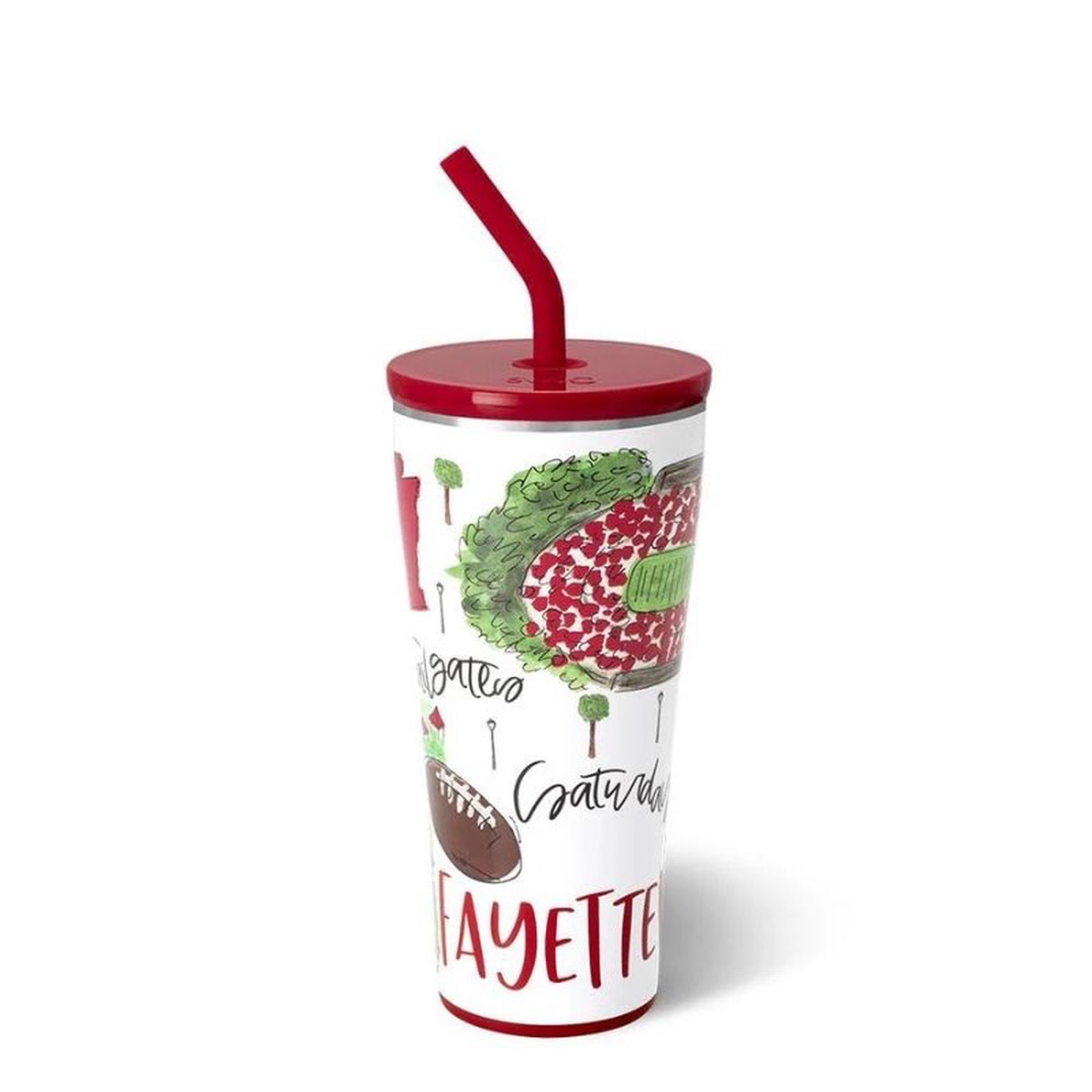 Swig – Saturdays in Fayetteville Travel Tumbler, 32 Ounce
