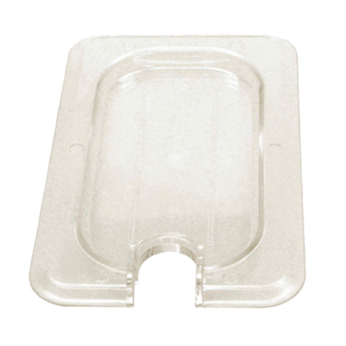 Thunder Group PLPA7190CS 1/9 Size Food Pan Cover Notched Clear Polycarbonate