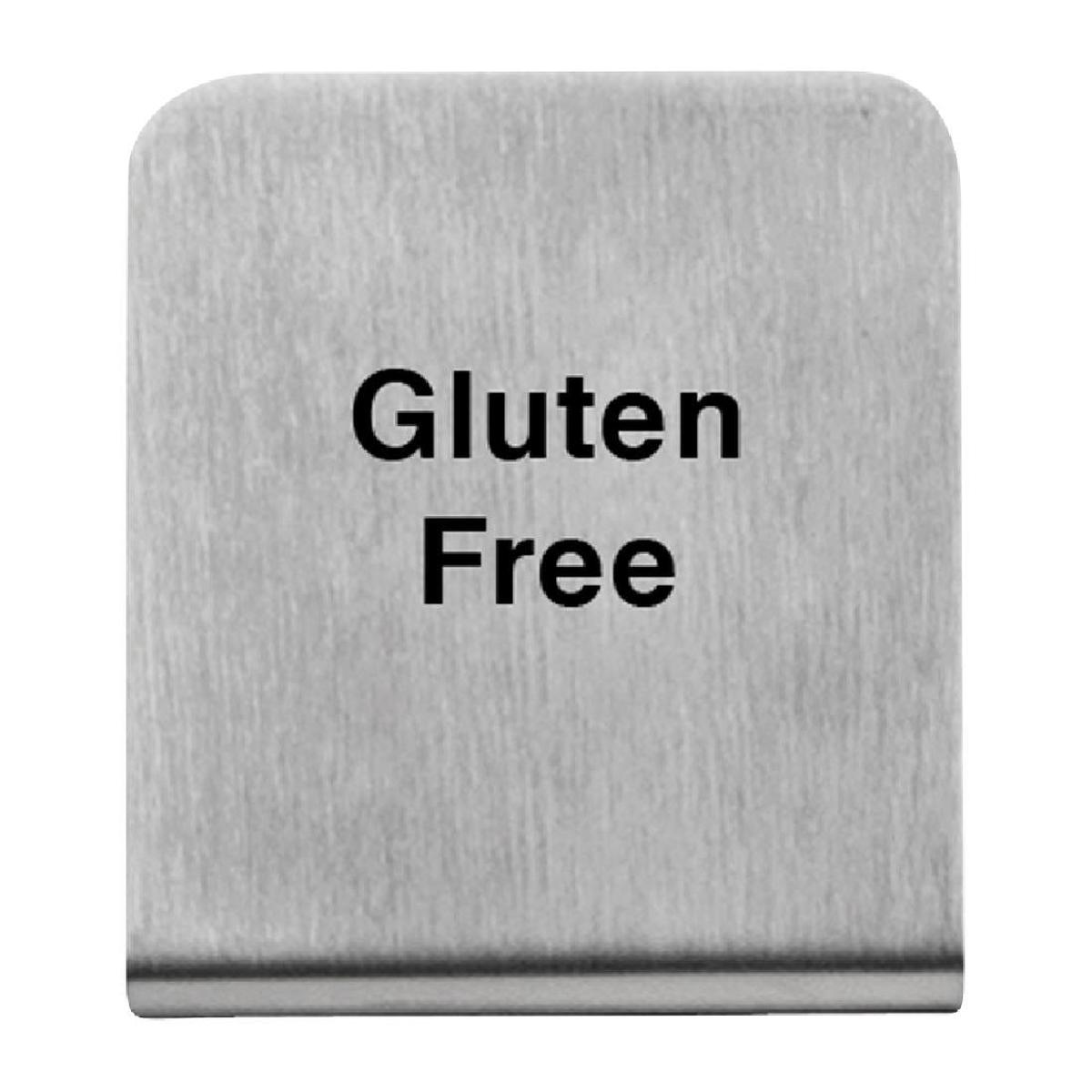 Trenton Gluten Free Buffet Sign Stainless Steel PAS-JD692