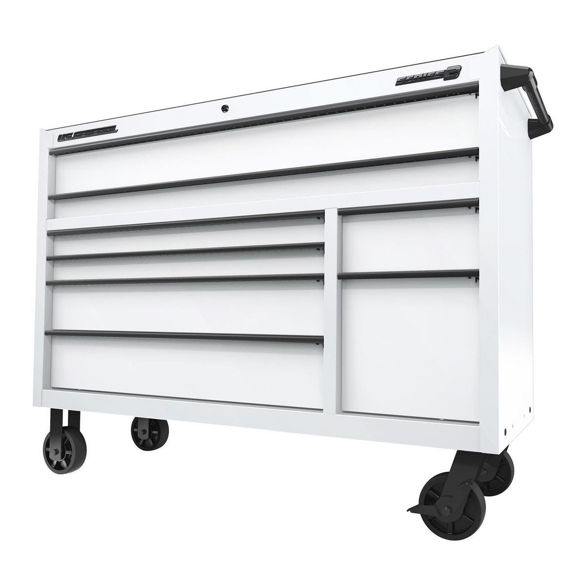 U.S. GENERAL 56 in. x 22 in. Roll Cab, Series 3, White