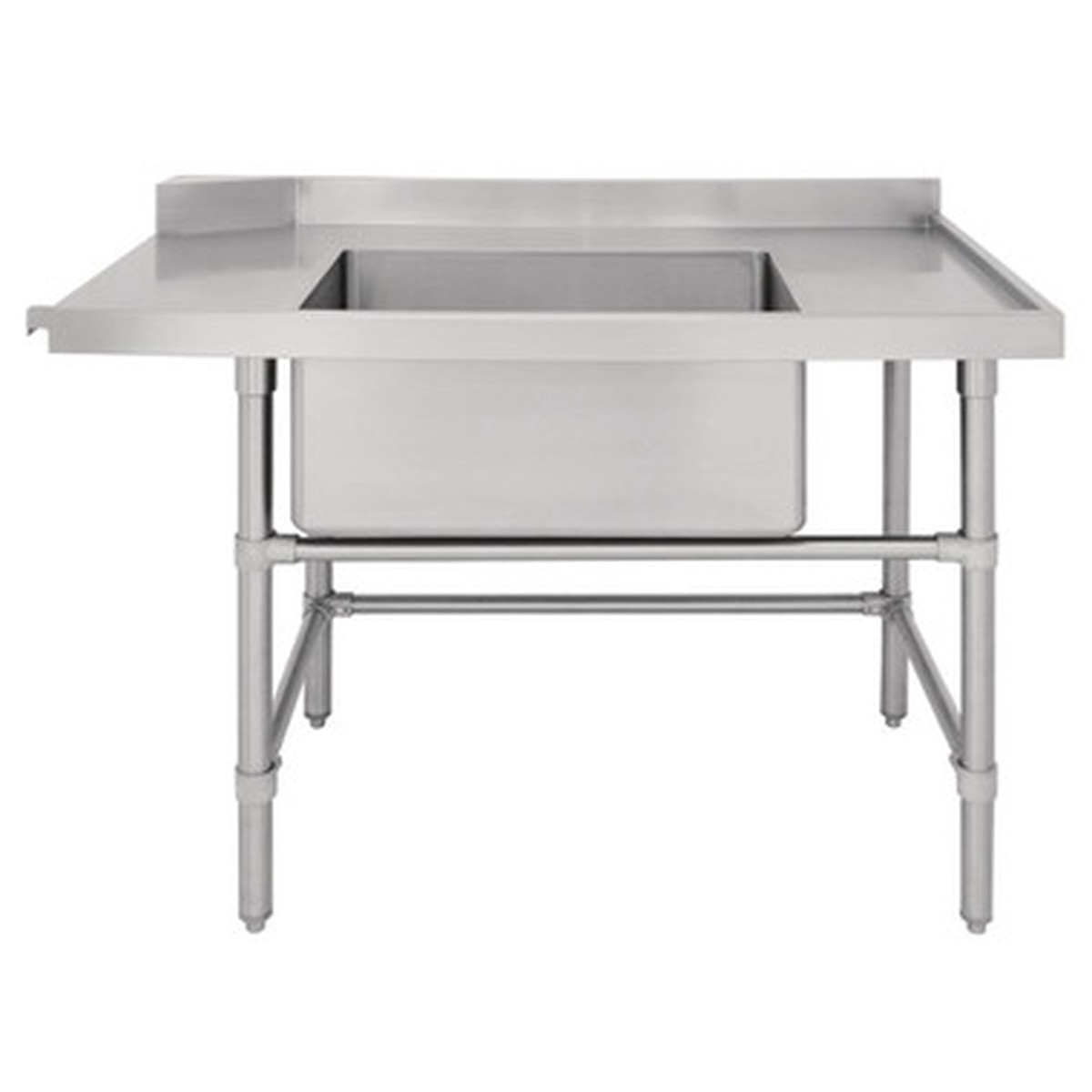 Vogue DE474 Dishwasher Inlet Table with Sink 90mm outlet – 1800x700x960mm R/H