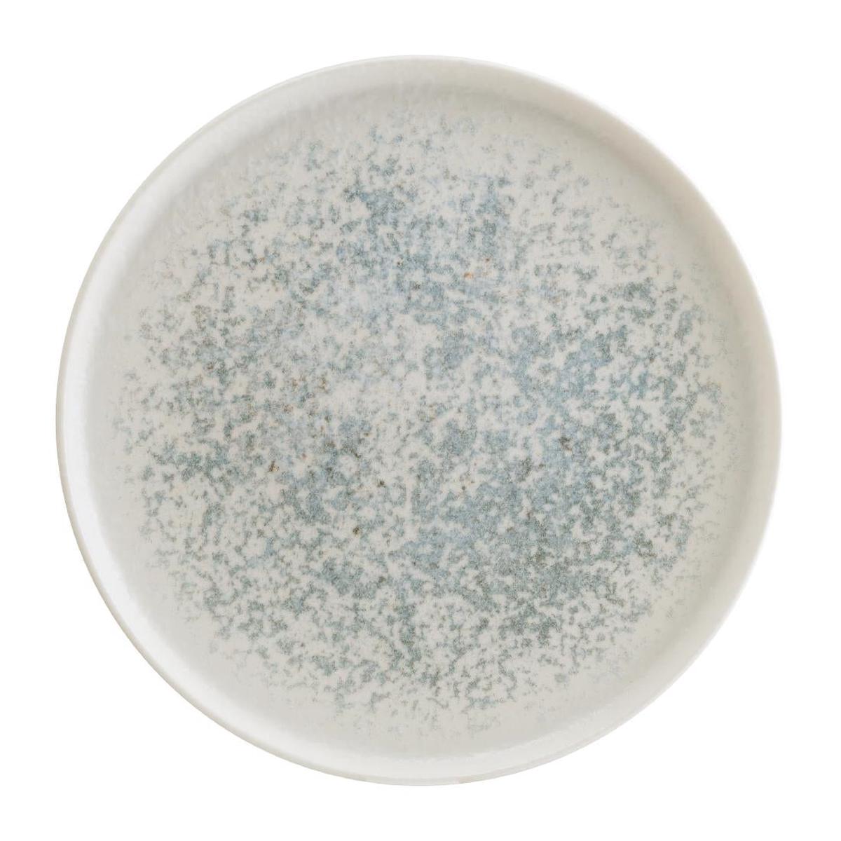 Bonna Lunar Round Plates Ocean Blue 160mm (12 Pack) (Size: 160() x 17(H)mm | Vitrified Porcelain | Pack Quantity: 12) PAS-FL972