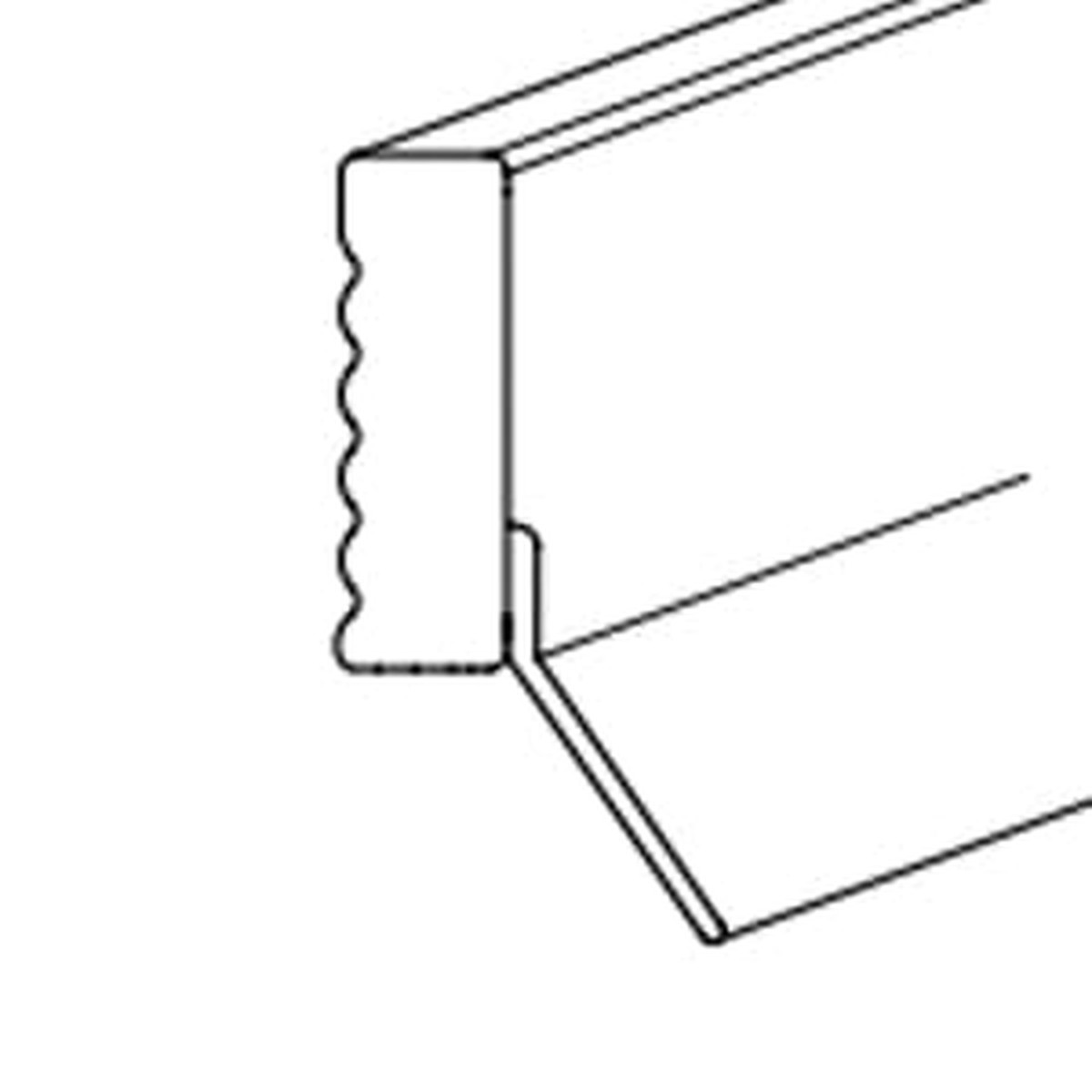 CertainTeed Restoration Millwork PVC Garage Door Stop 7/16″ x 1-15/16″ x 16′