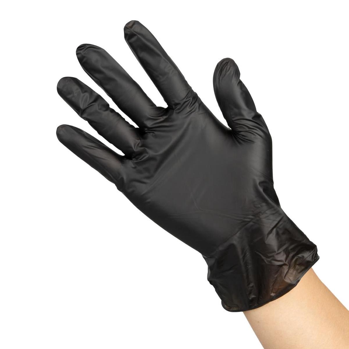 Hygiplas Vinyl Black Powder Free Glove XL (Pack of 100) – FJ748-XL
