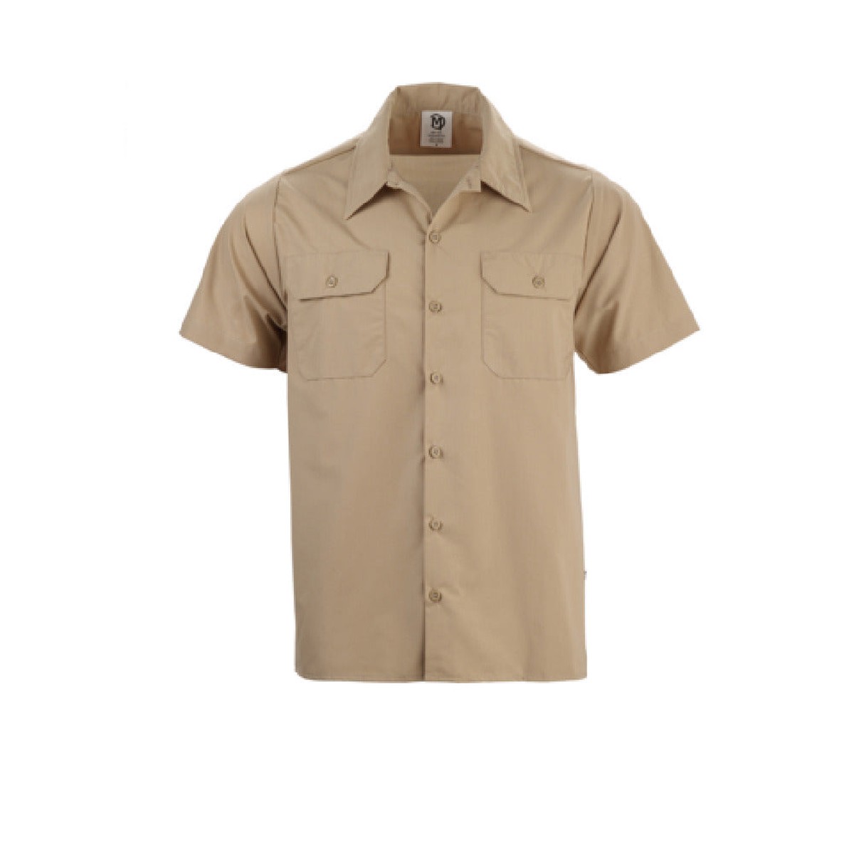 Mercer Culinary M60250KHM Cook’s Shirt Medium Unisex Vented Natural Khaki
