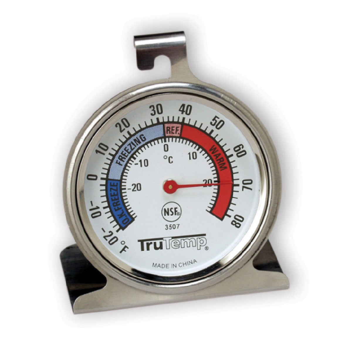 Royal Industries TAY 3507 Refrigerator/Freezer Thermometer 2-1/2″ Dial 20 To 80F (-30 To 30 C) Temperature Range
