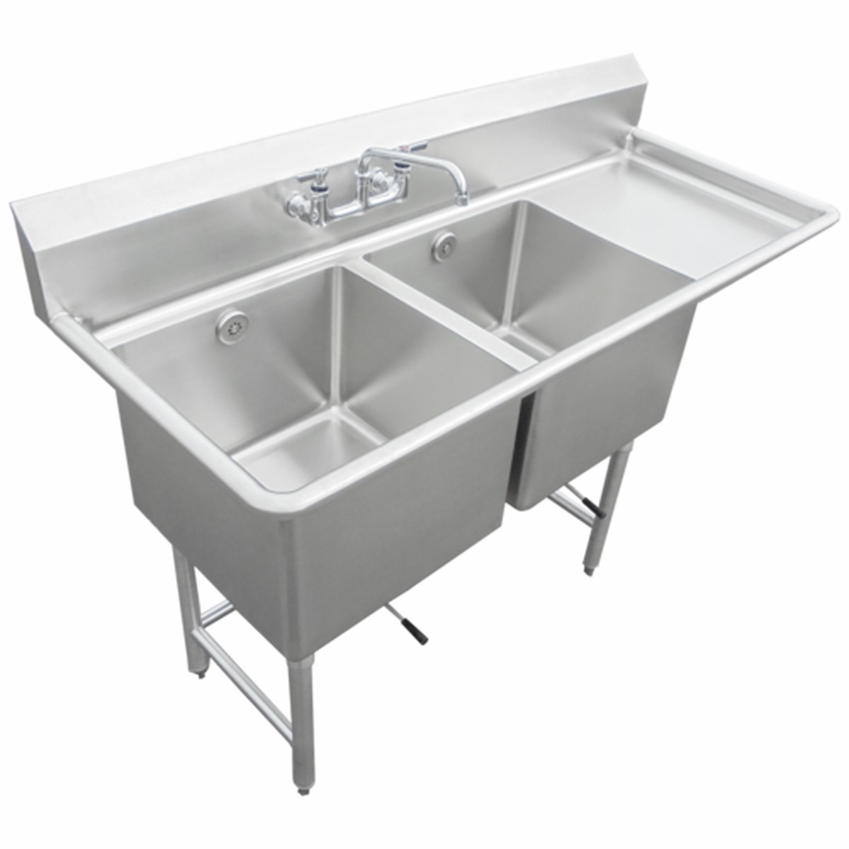 SCS-24-2424-36R | 88′ | Sink, (2) Two Compartment