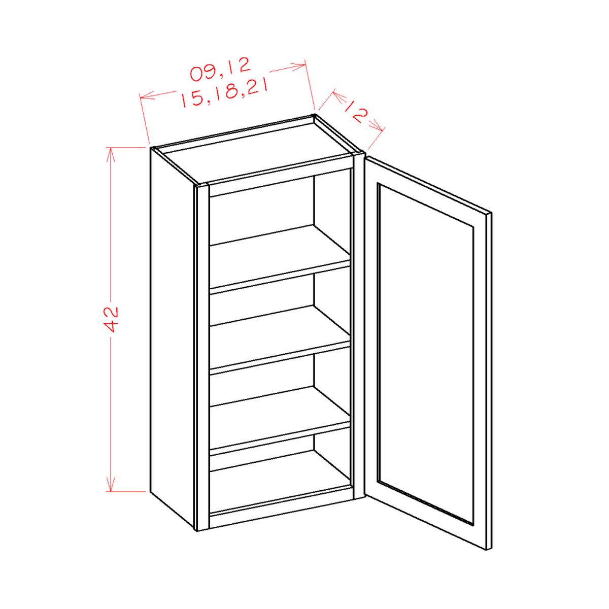 Shaker Honeycomb 21″ W x 42″ H Wall Cabinet