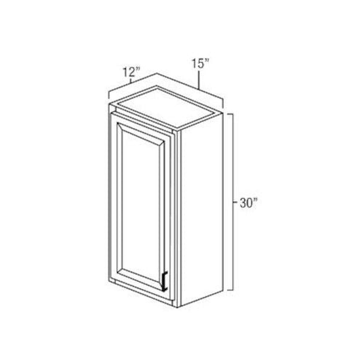 Smoky Grey 15″ x 30″ Wall Cabinet