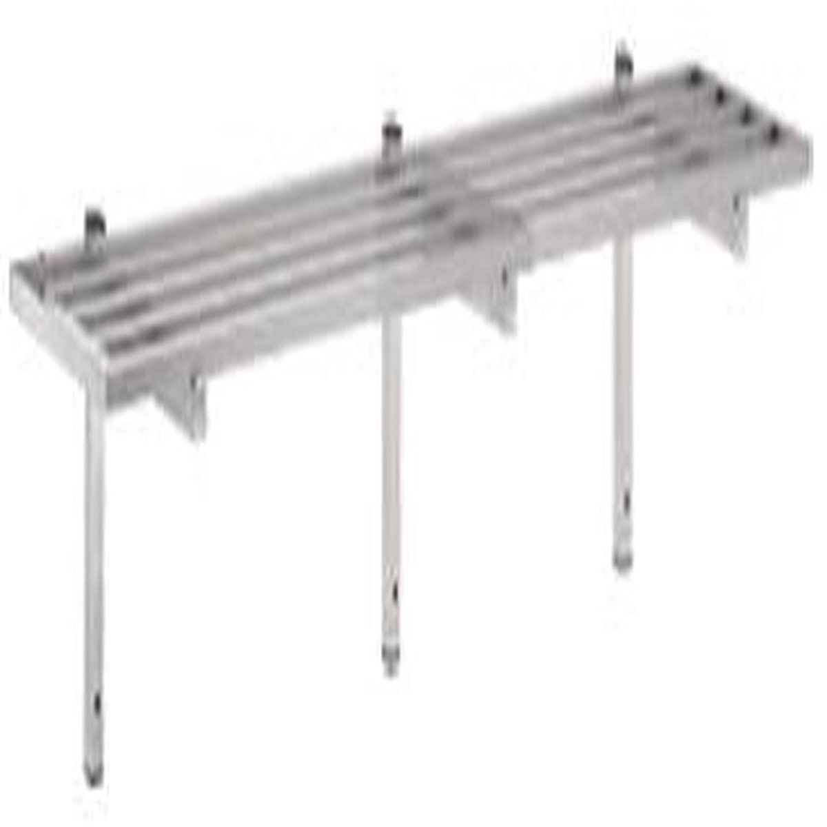 SS TUBE SHELF 2000 INCL. BRACKETS
