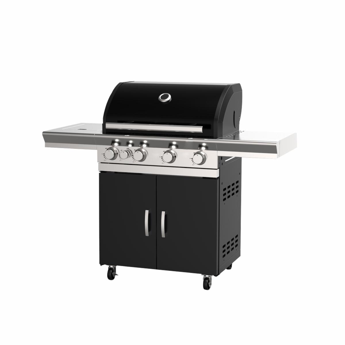 Superchef 4 Burner Continental Gas BBQ+ Side Burner