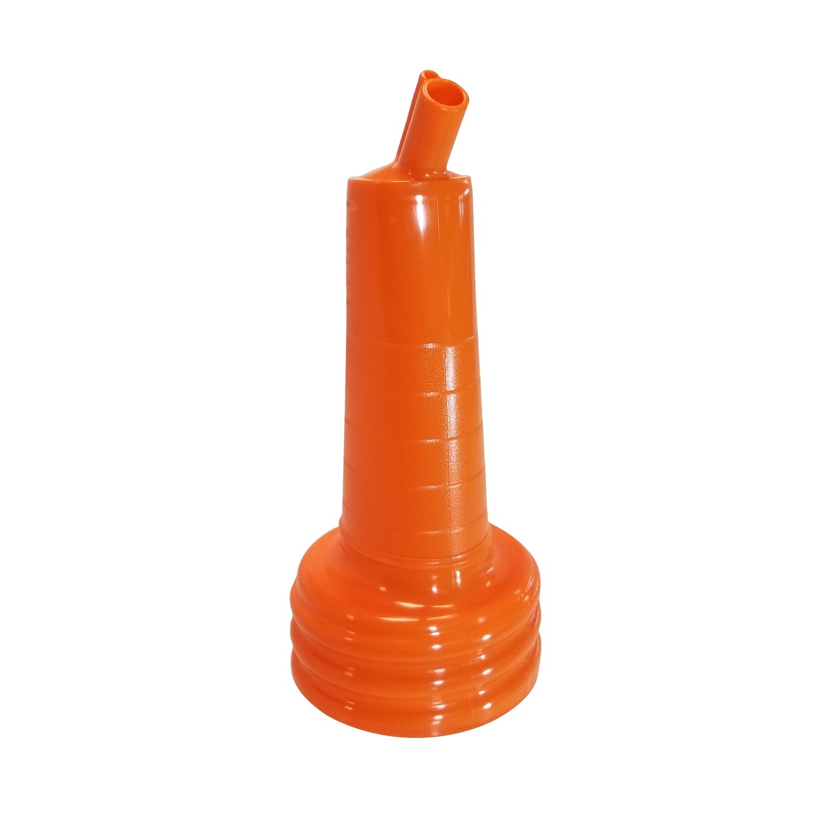 Tablecraft N14X 3.62 Inch Orange Long Neck Pouring Top for Beverage Dispensing