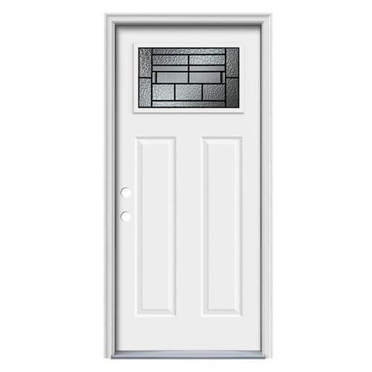 Therma-Tru Benchmark Doors Pembrook 36-in x 80-in Steel Craftsman Right-Hand Inswing Ready-to-Paint Unfinished Prehung Single Front Door with Brickmould
