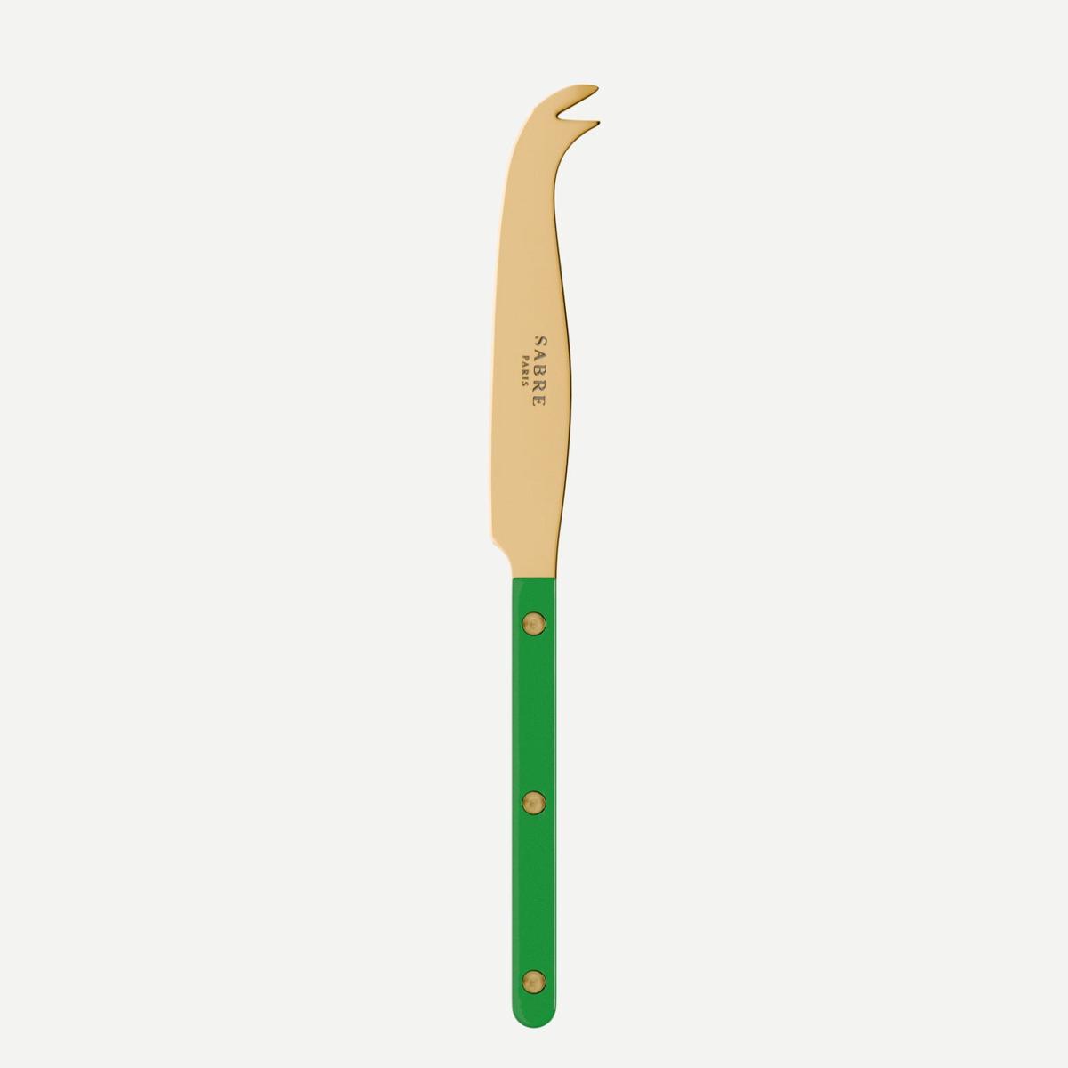 Bistrot Gold color Solid, Garden green – Cheese knife large