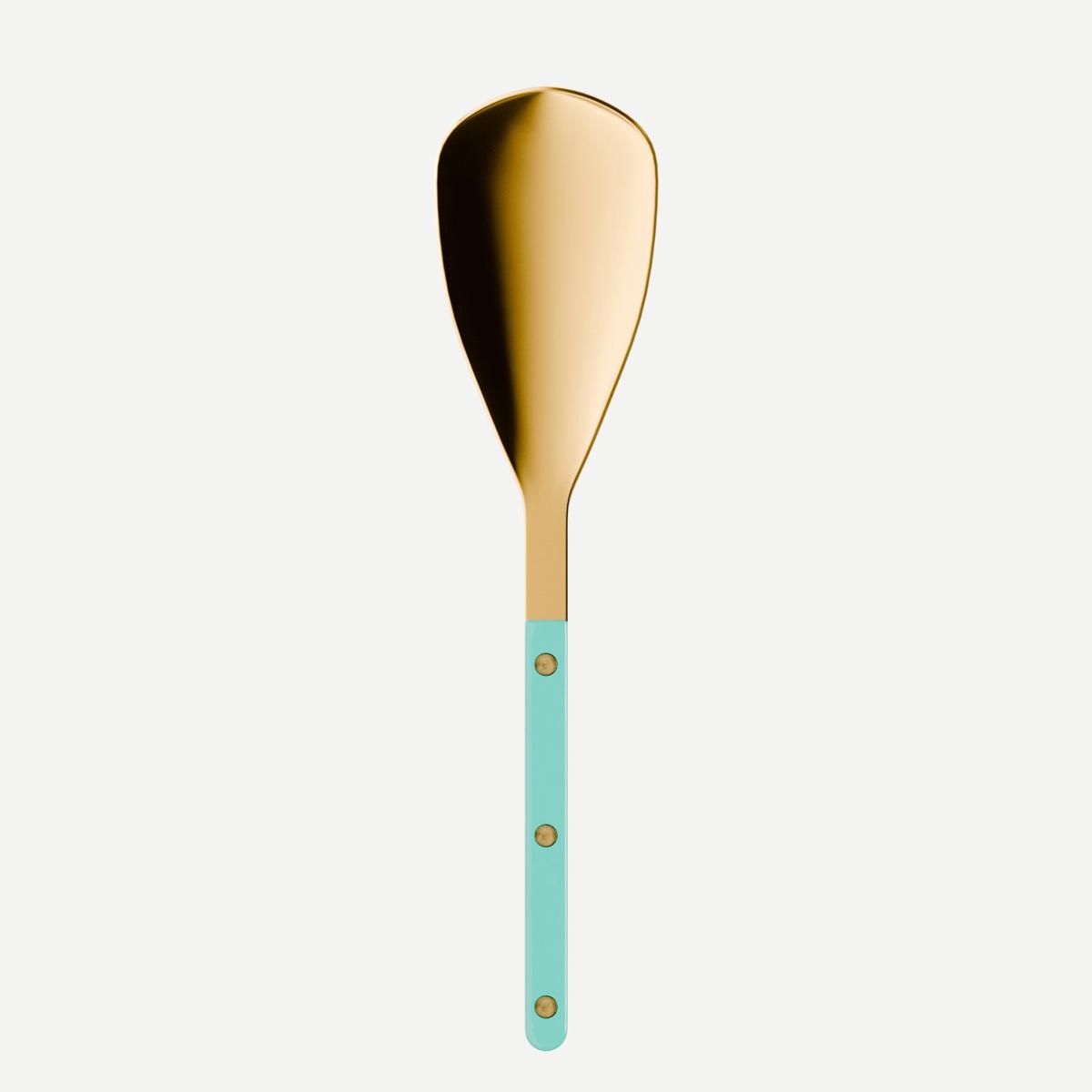 Bistrot Gold color Solid, Turquoise – Rice spoon